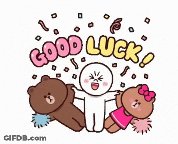 Brown And Friends Good Luck GIF