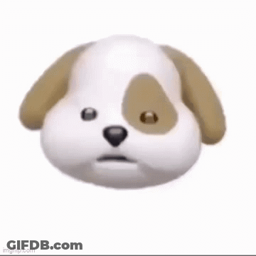 Brown And White Cartoon Dog Laughing GIF