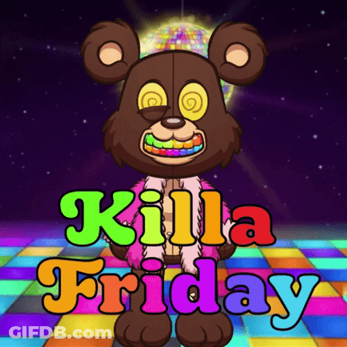 Brown Bear Friday Vibes GIF