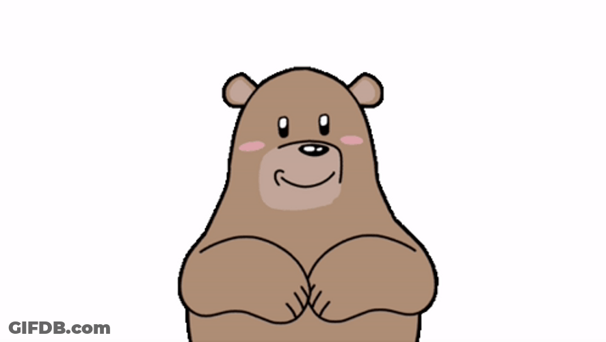 Brown Bear Heart You GIF