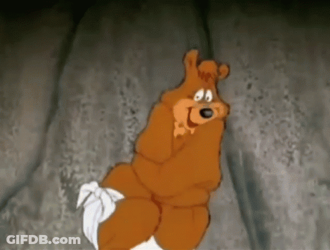 Brown Bear Pat Myself On The Back GIF