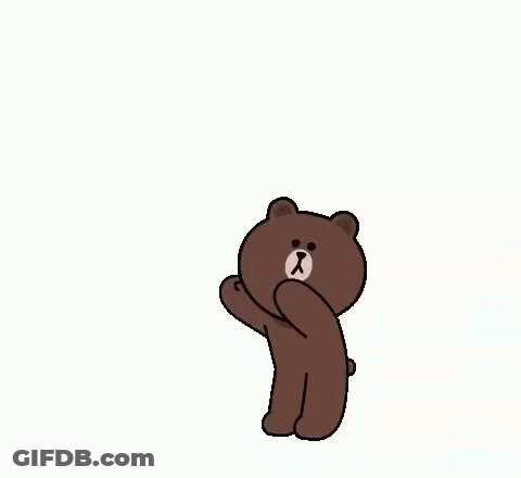 Brown Bear Sitting In Red Hearts Te Amo Vida GIF
