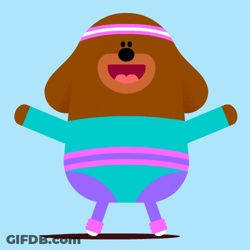 Brown Bear Work Out GIF