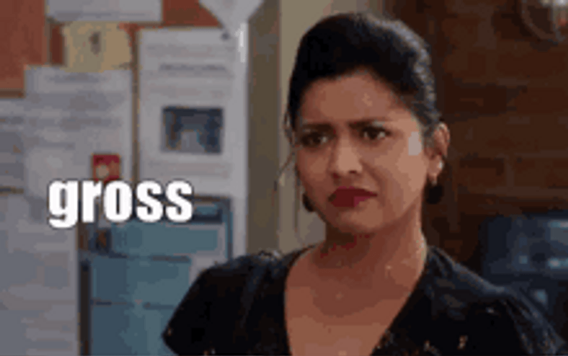 Brown Girl Saying Gross GIF