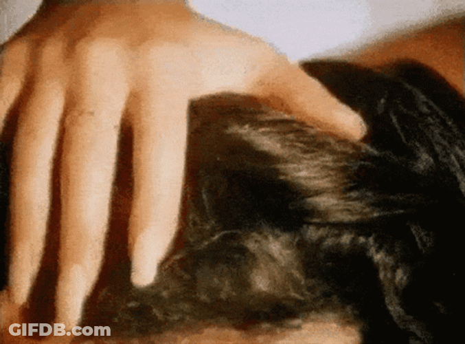 Brown Hair Gentle Caress GIF