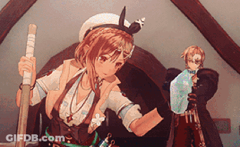Brown-Haired Girl In Green Hoodie With Shoulder X GIF