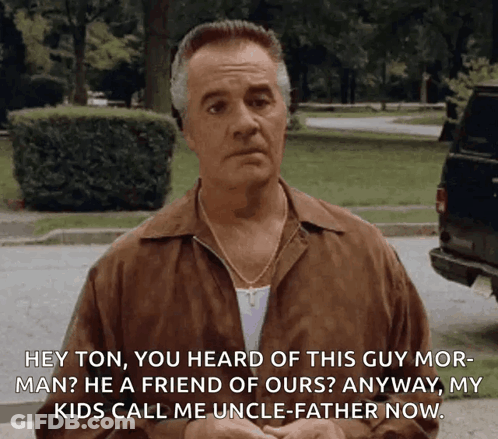 Brown Jacket Man Saying Hey Ton You Heard Of This Guy Mor-Man GIF