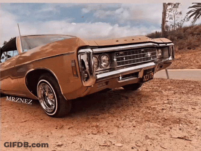 Brown Lowrider Car GIF