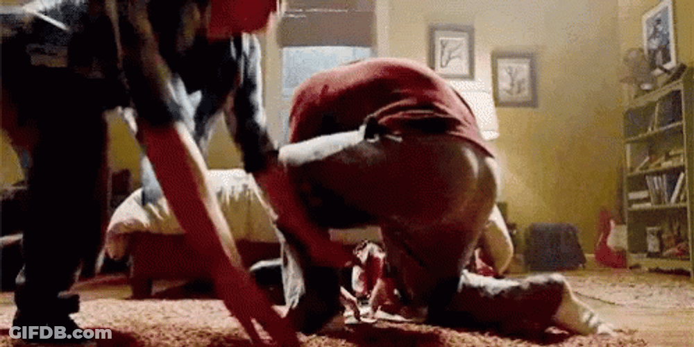 Brown Noser Alpha Dog GIF