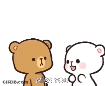 Brown Teddy Bear And White Teddy Bear Talking GIF