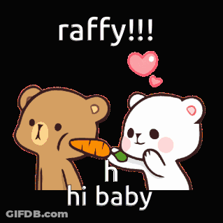 Brown Teddy Bear Feeding White Teddy Bear Carrot Raffy Hi Baby GIF