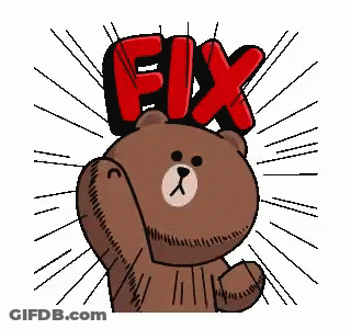 Brown Teddy Bear Holding Up Fix GIF