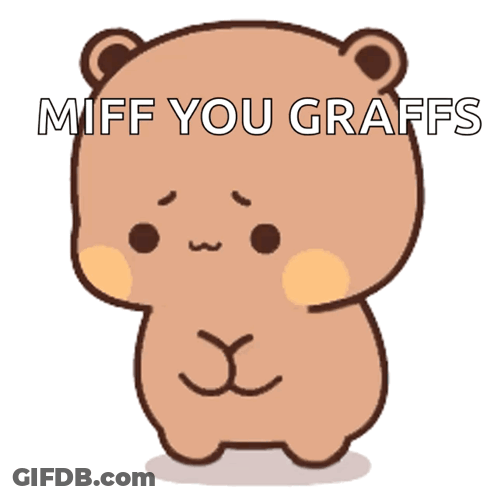 Brown Teddy Bear Miff You Graffs GIF