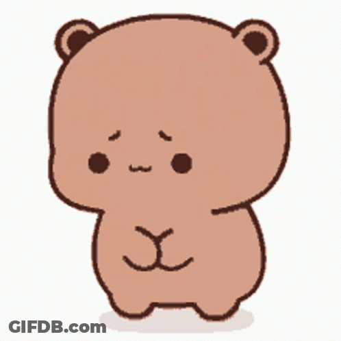 Brown Teddy Bear Next To Crumbs GIF