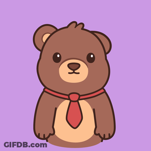 Brown Teddy Bear Riding Skateboard With Red Hat GIF