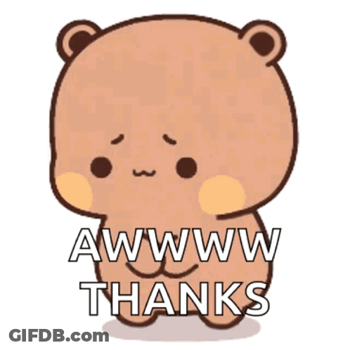 Brown Teddy Bear Says Awwww Thanks GIF