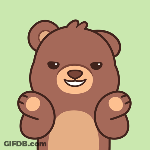 Brown Teddy Bear Smiling GIF