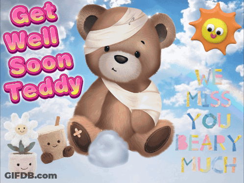 Brown Teddy Bear With Arms Outstretched GIF