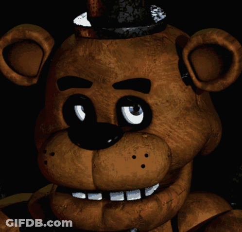 Brown Teddy Bear With Black Hat GIF