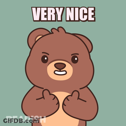 Brown Teddy Bear With Nice Message GIF
