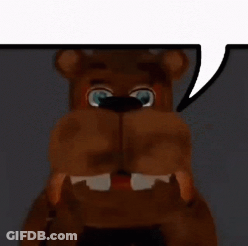 Brown Teddy Bear With Speech Bubble GIF