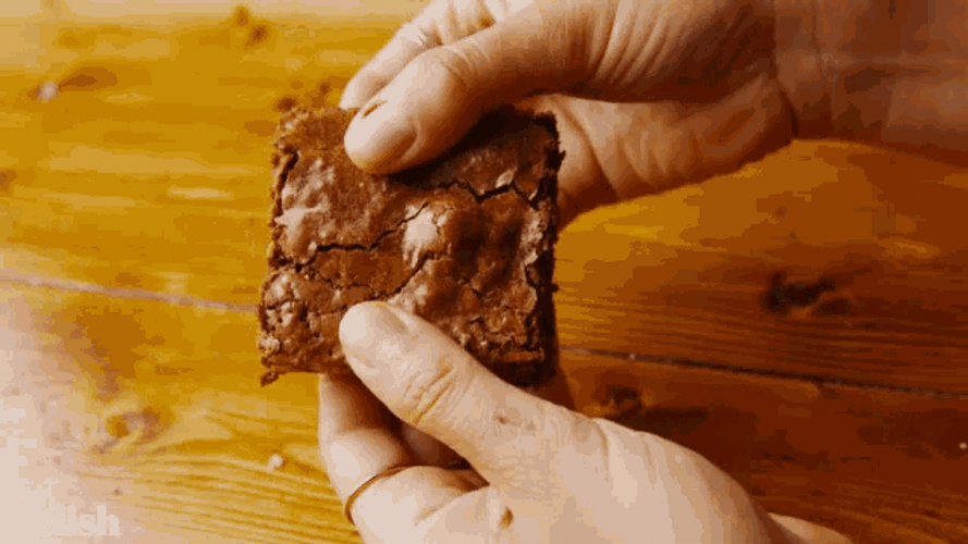 Brownie Break Apart GIF