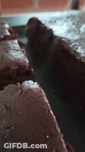 Brownie With Missing Pieces GIF