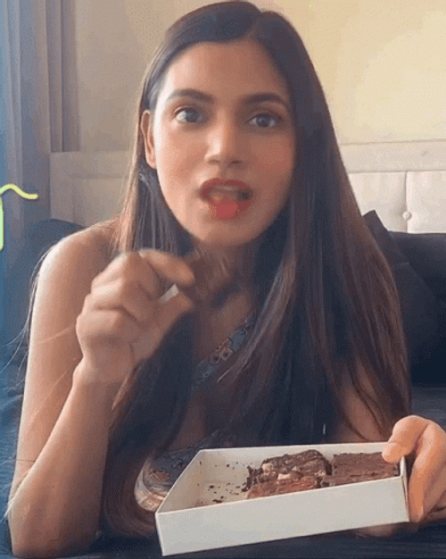 Brownies Binge Eating GIF