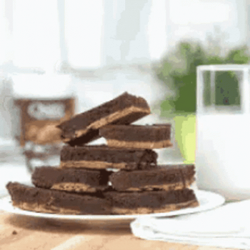 Brownies Pile Decreasing GIF