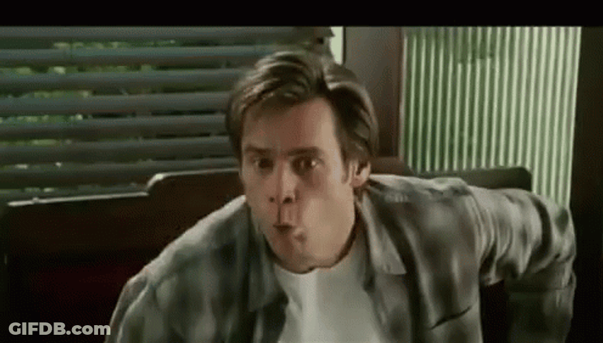 Bruce Almighty Choking On Spoon GIF