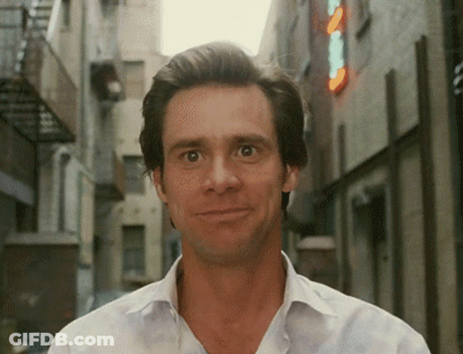 Bruce Almighty Giggles GIF
