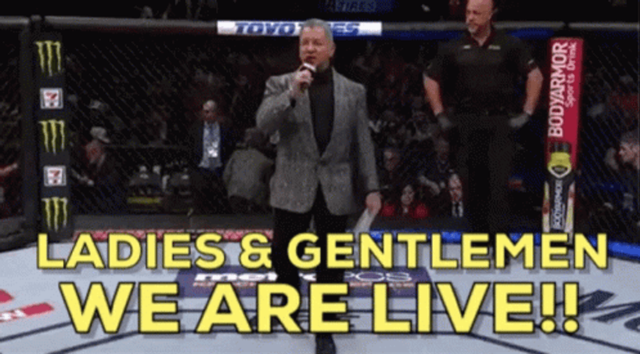 Bruce Buffer We Are Live GIF