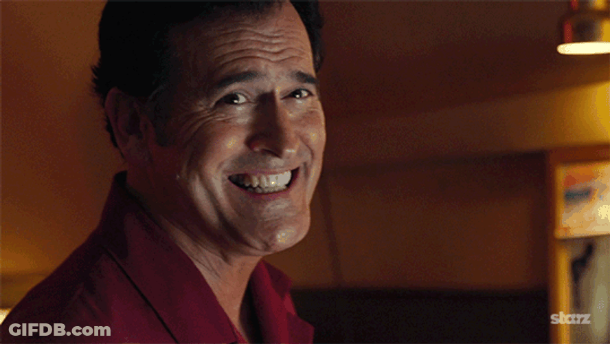 Bruce Campbell Sweet Big Smile GIF