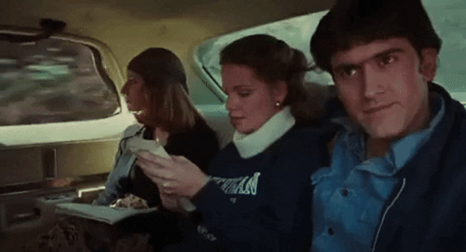 Bruce Campbell With Girls On Evil Dead GIF