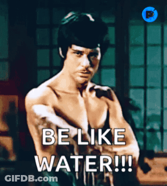 Bruce Lee Be Like Water GIF