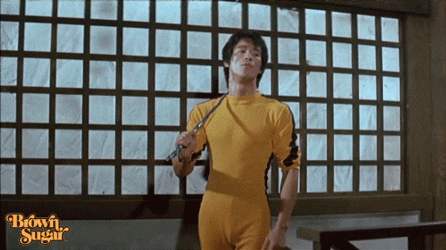 Bruce Lee Brown Sugar Suit GIF