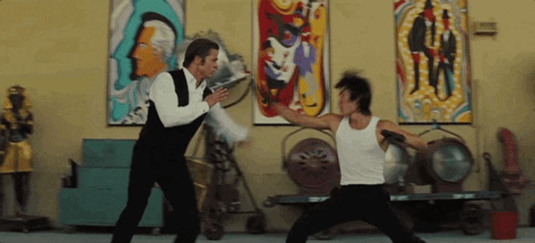 Bruce Lee Cool Fight Scene GIF