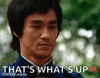 Bruce Lee Fist That's What's Up GIF