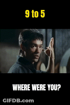 Bruce Lee Gesturing 9 To 5 Where Were You GIF