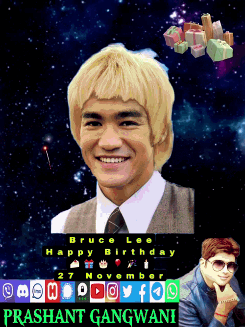 Bruce Lee Happy Birthday27november Bruce Lee Birthday GIF