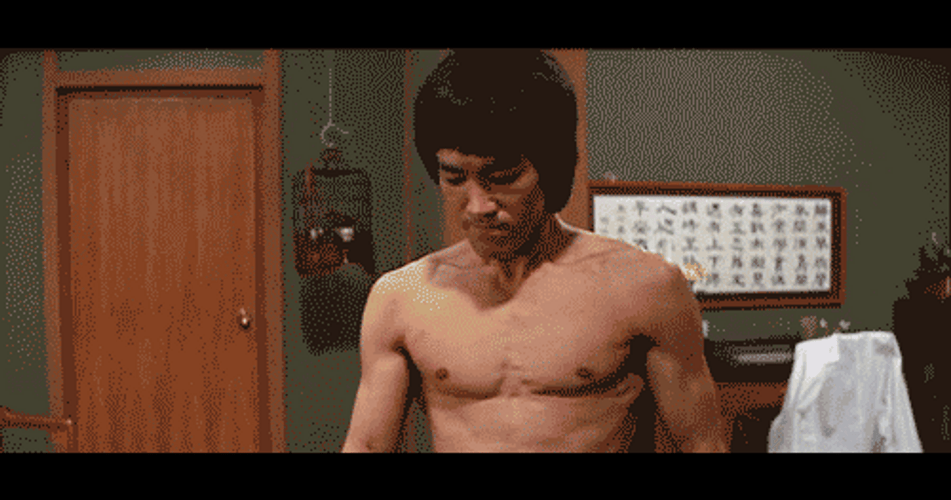 Bruce Lee Kung Fu Punch GIF