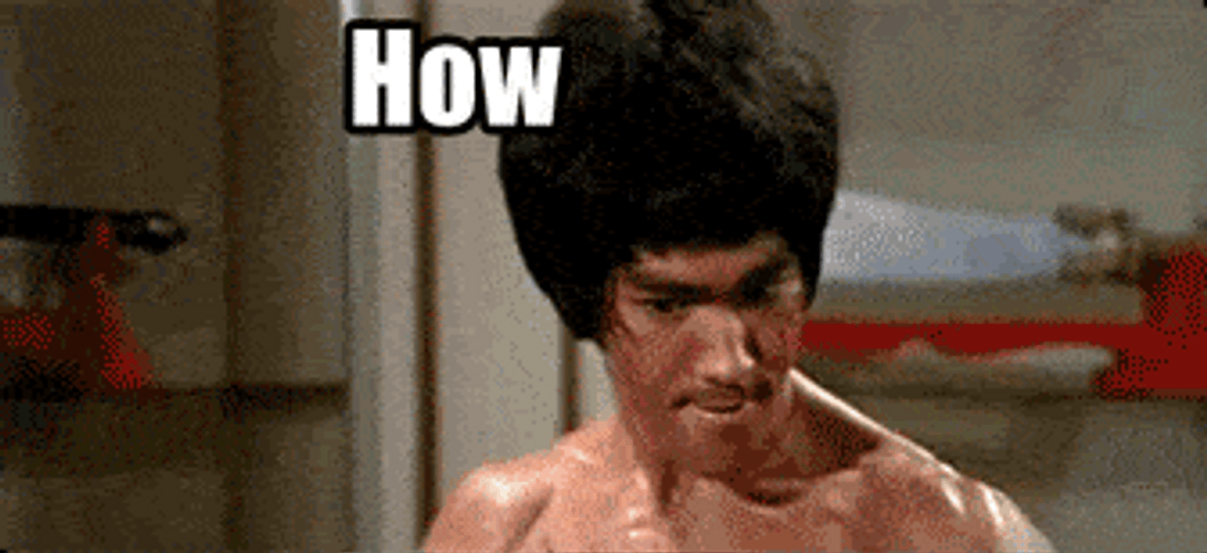Bruce Lee Kung Fu Reaction GIF