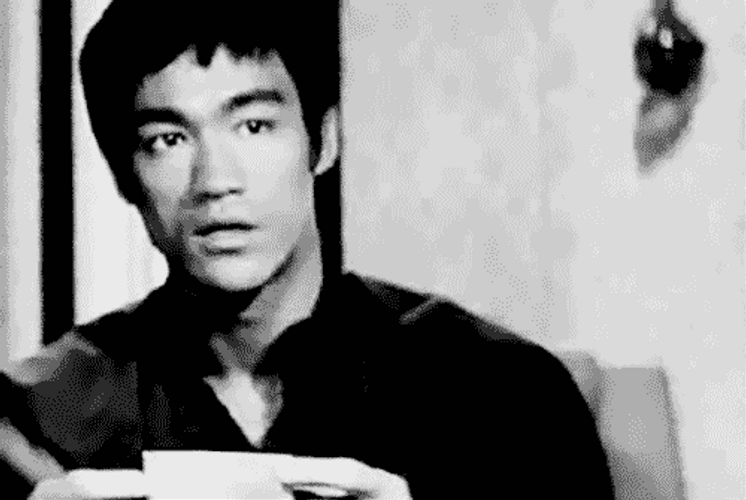Bruce Lee No Way GIF