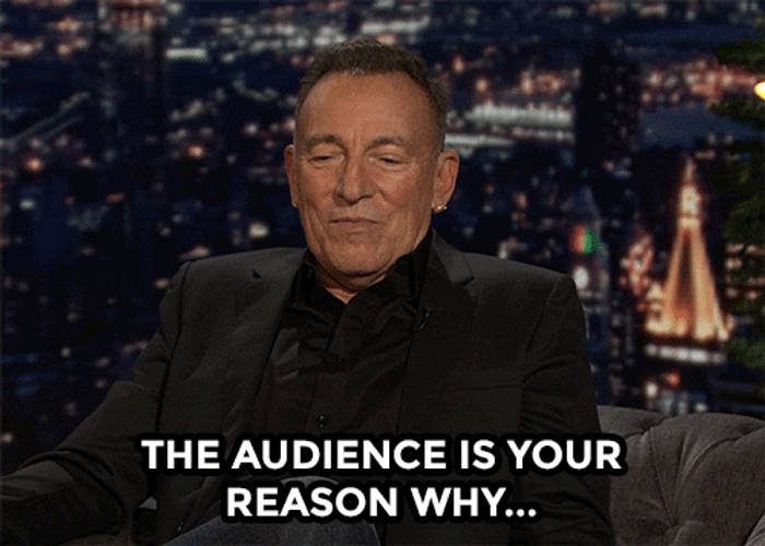 Bruce Springsteen Audience Is Your Reason Why GIF