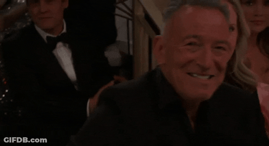 Bruce Springsteen Giving Thumbs Up GIF