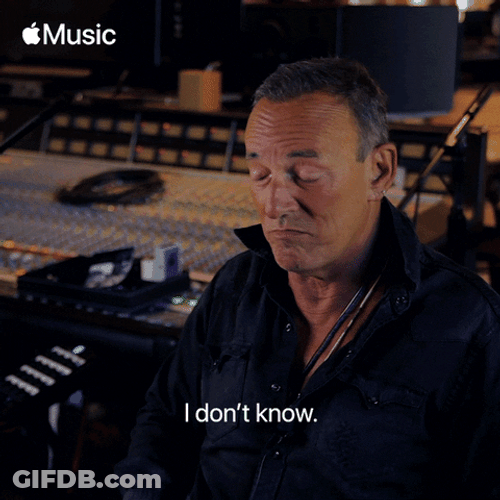 Bruce Springsteen I Dont Know GIF
