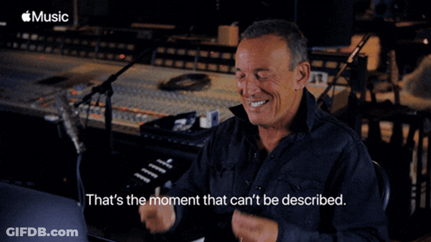 Bruce Springsteen Moment That Cant Be Described GIF