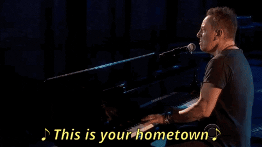 Bruce Springsteen Performing At Tony Awards GIF