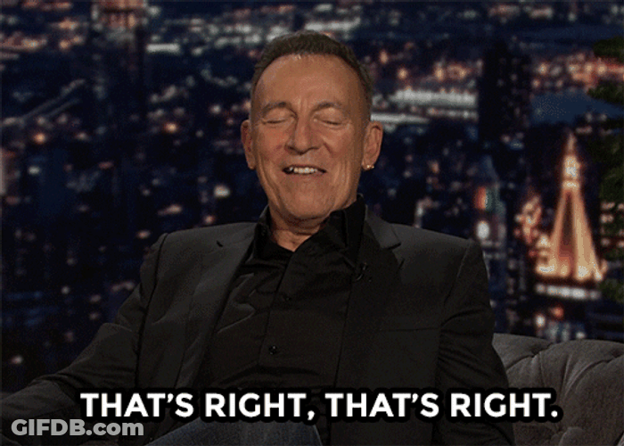 Bruce Springsteen Thats Right GIF