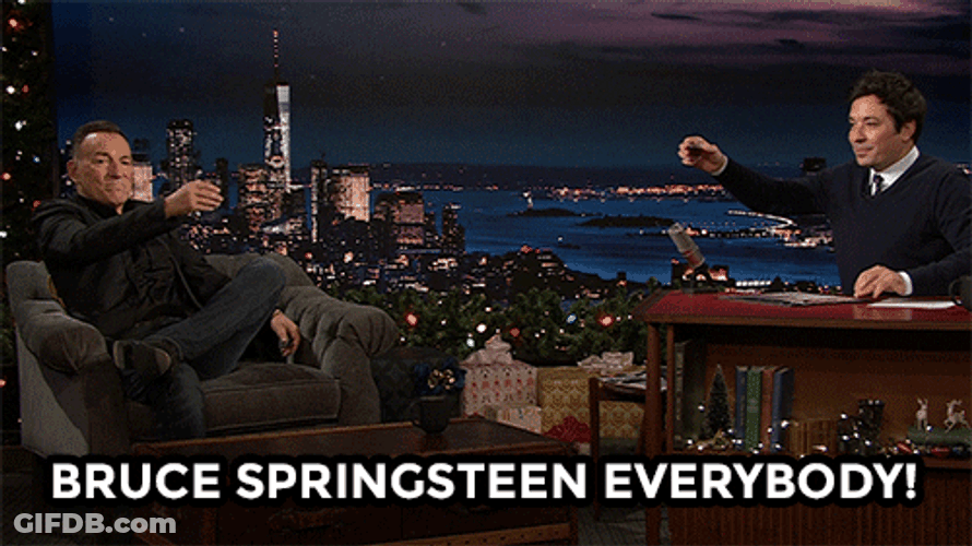 Bruce Springsteen With Jimmy Fallon GIF